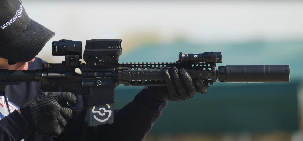 Shooting a suppressed Daniel Defense MK18